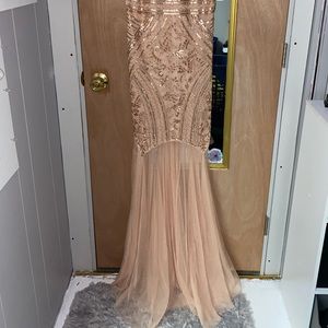 Rose Gold sequin dress